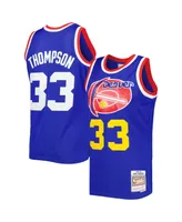 Men's Mitchell & Ness David Thompson Royal Denver Nuggets Hardwood Classics 1975-76 Swingman Jersey