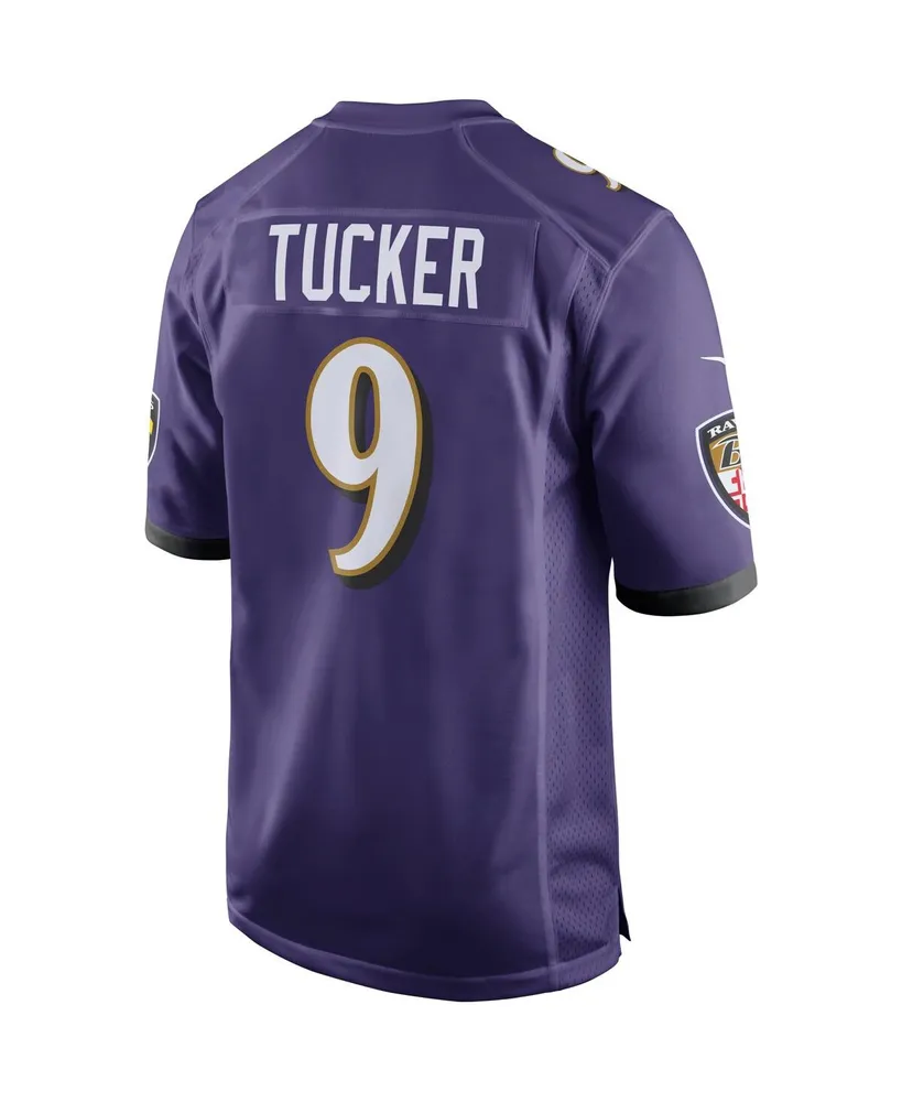 Men's Nike Justin Tucker Purple Baltimore Ravens Game Jersey