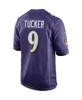 Nike Men's Justin Tucker Baltimore Ravens Player Game Jersey