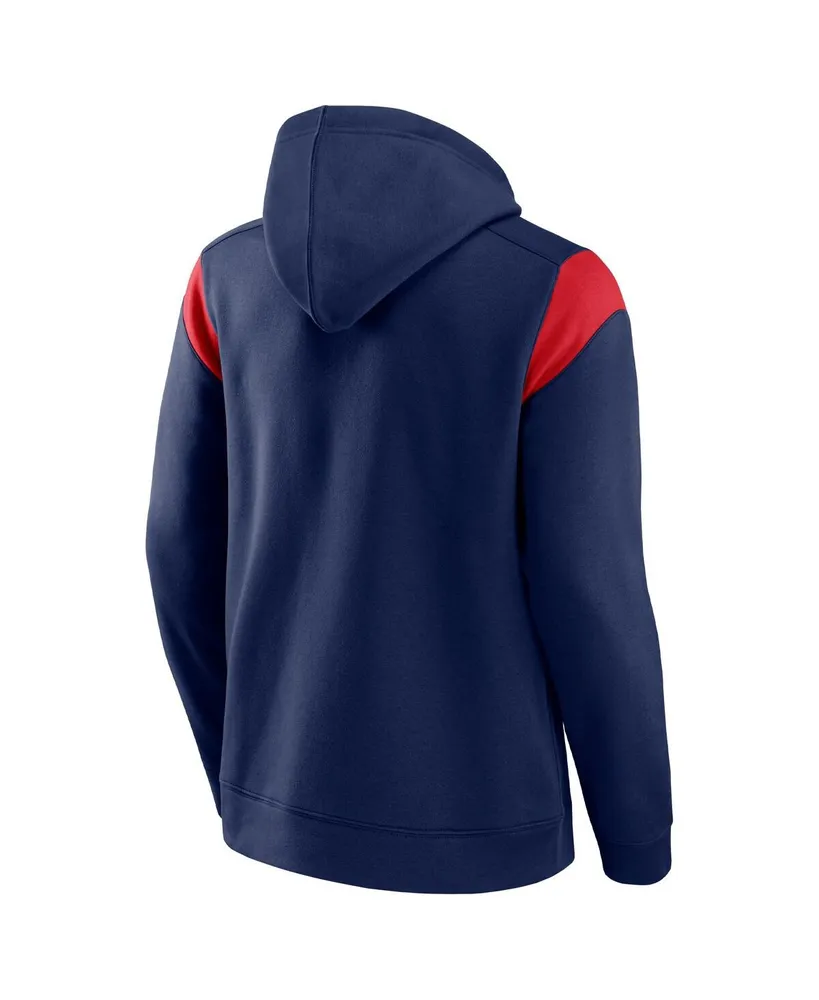 Men's Fanatics Navy New England Patriots Call The Shot Pullover Hoodie