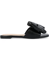 Journee Collection Women's Fayre Oversized Bow Flat Sandals