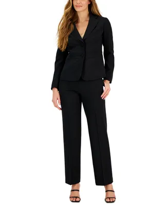 Le Suit Women's Notch-Collar Pantsuit, Regular and Petite Sizes - Macy's