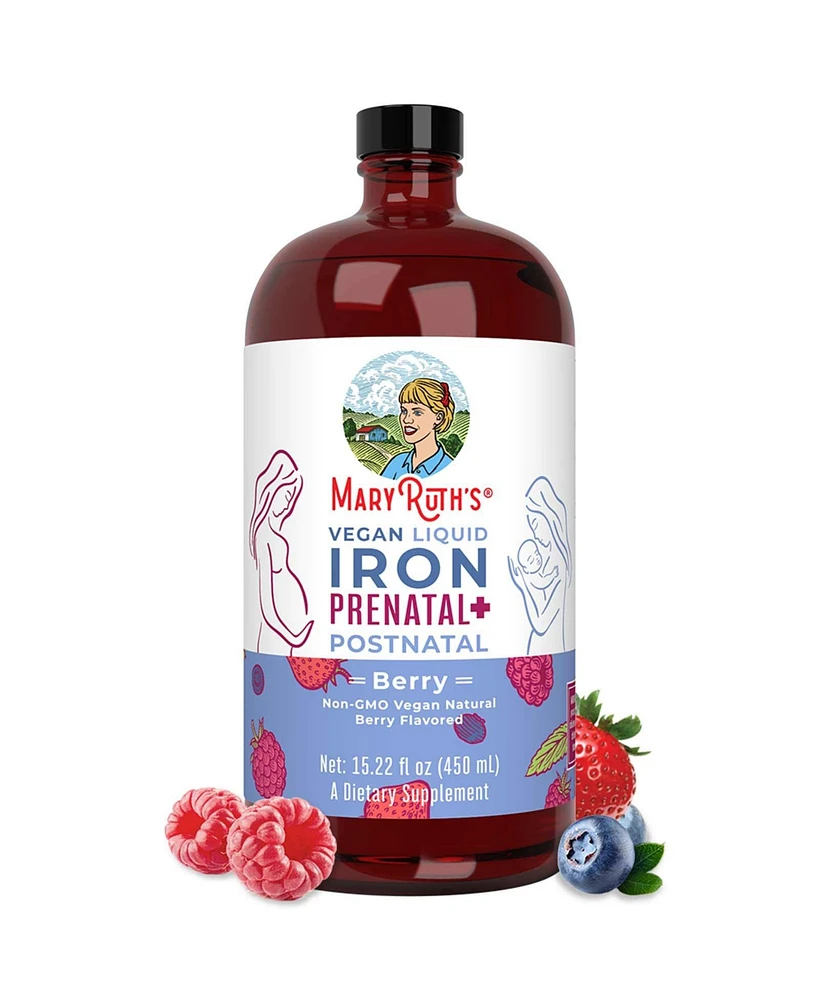 MaryRuth's Nutrition Liquid Iron Prenatal & Postnatal Berry