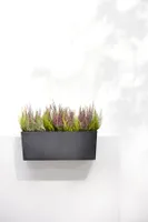 Ecopots Modern Rectangular Bruges Wall Hanging Flower Pot