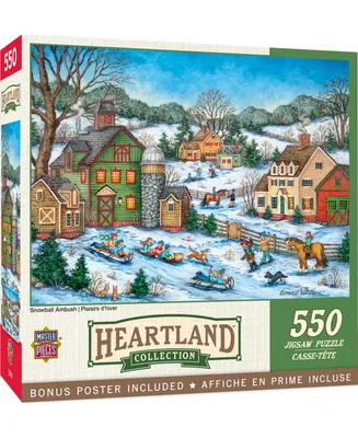 Masterpieces Heartland - Snowball Ambush 550 Piece Jigsaw Puzzle