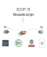 Ecopots Modern Hanging Brussels Flower Pot Planter, 10.5in