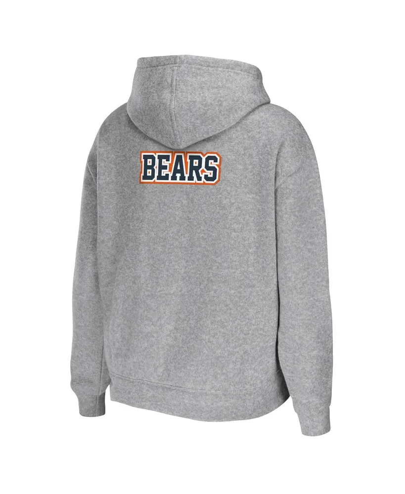 Women's Wear by Erin Andrews Heather Gray Chicago Bears Plus Full-Zip Hoodie