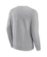 Men's Fanatics Heather Gray Pittsburgh Steelers Playability Pullover Sweatshirt