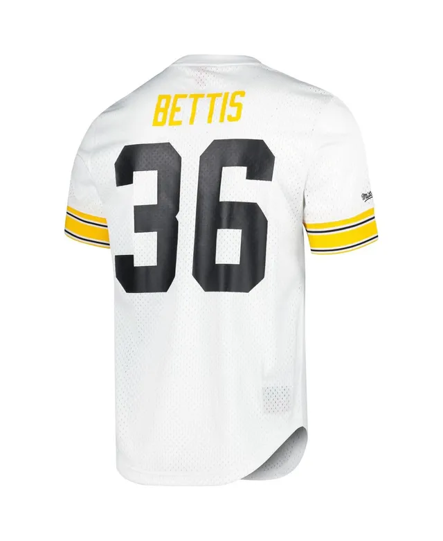 Men's Mitchell & Ness Jerome Bettis Charcoal Pittsburgh Steelers 1996  Retired Player Metal Legacy Jersey