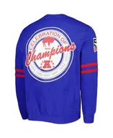 Men's Mitchell & Ness Red Buffalo Bills All Over 2.0 Pullover Sweatshirt