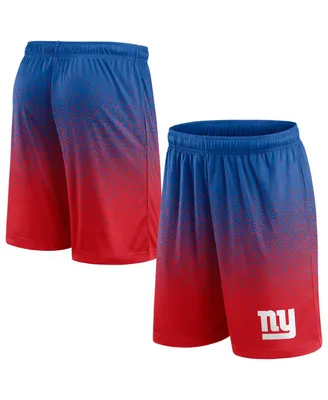 Men's Fanatics Royal, Red New York Giants Ombre Shorts