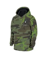 Men's Nike Camo Michigan State Spartans Hoodie Full-Snap Jacket