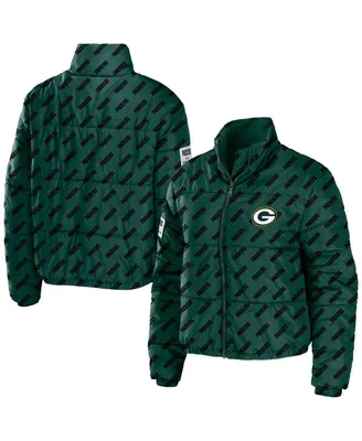 Women's Wear by Erin Andrews Green Bay Packers Puffer Full-Zip Jacket