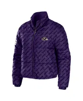 Women's Wear by Erin Andrews Purple Baltimore Ravens Puffer Full-Zip Jacket