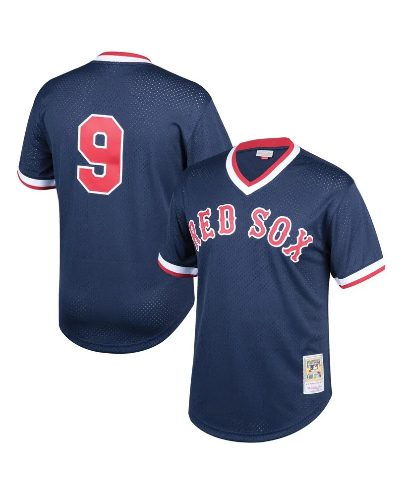 Youth Mitchell & Ness Wade Boggs Navy Boston Red Sox Cooperstown Collection  Mesh Batting Practice Jersey 