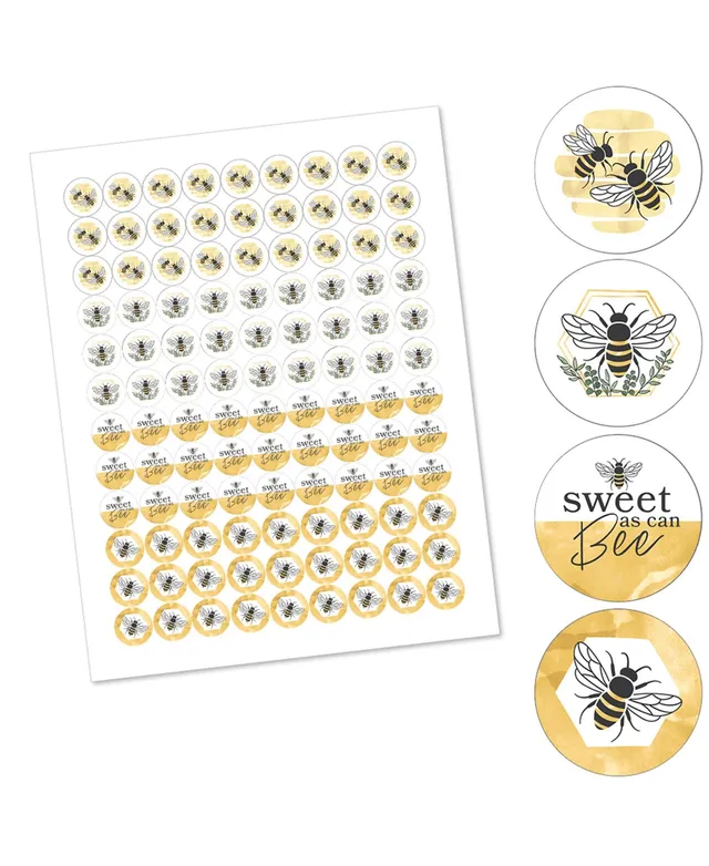 Big Dot of Happiness Little Bumblebee - Bee Baby Shower or Birthday Party Decorations - Party Cupcake Wrappers - Set of 12