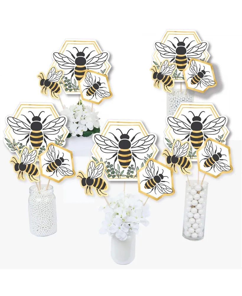 Big Dot of Happiness Little Bumblebee - Bee Baby Shower or Birthday Party Decorations - Party Cupcake Wrappers - Set of 12