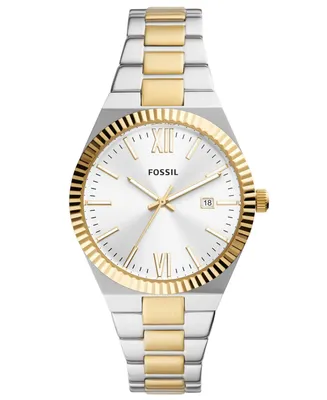 Fossil Women's Scarlette Quartz Two-Tone Stainless Steel Bracelet Watch, 38mm