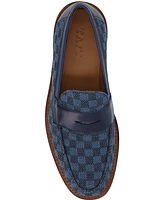 Taft Men's Fitz Jacquard Handcrafted Penny Slip-on Loafers