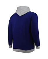 Men's Mitchell & Ness Navy, Silver Dallas Cowboys Big and Tall Face Pullover Hoodie
