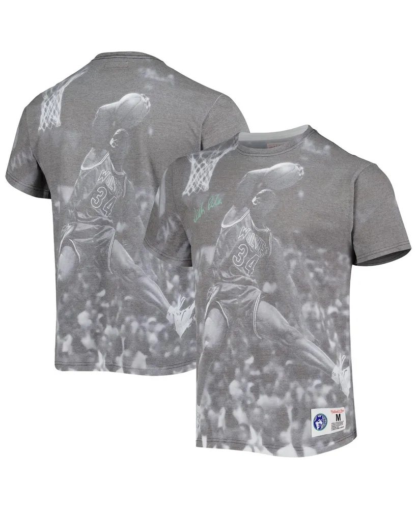 Men's Mitchell & Ness Isaiah Rider Heather Gray Minnesota Timberwolves Above The Rim T-shirt