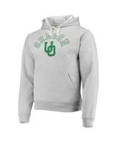 Men's League Collegiate Wear Heathered Gray Oregon Ducks Seal Neuvo Essential Fleece Pullover Hoodie