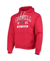 Men's League Collegiate Wear Red Cornell Big Red Volume Up Essential Fleece Pullover Hoodie