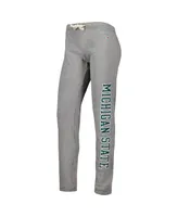 Women's League Collegiate Wear Heather Gray Michigan State Spartans Victory Springs Tri-Blend Jogger Pants