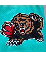 Men's Mitchell & Ness Red, Teal Vancouver Grizzlies 1996/97 Hardwood Classics Fadeaway Reload 3.0 Swingman Shorts