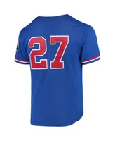 Men's Mitchell & Ness Vladimir Guerrero Blue Montreal Expos 1997 Cooperstown Collection Mesh Batting Practice Jersey