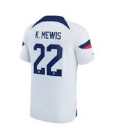 Youth Boys and Girls Nike Kristie Mewis White Uswnt 2022/23 Home Breathe Stadium Replica Player Jersey
