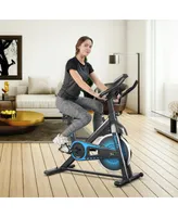 Costway Indoor Cycling Stationary Bike Silent Belt Drive Adjustable
