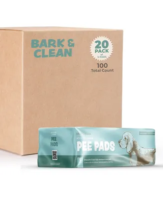 Bark & Clean Traveler's Dog and Puppy Pee Pads, Leak-Proof Design, Heavy Duty Absorbency, 28" x 34