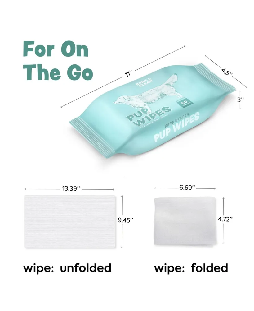 Dry Unscented Pup-Wipes for Dog Cleanliness
