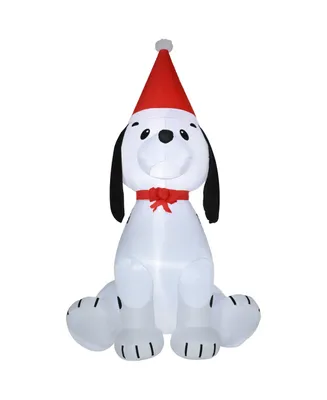 Homcom 6' Christmas Inflatable Puppy Dog Outdoor Blow-Up Display
