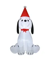 Homcom 6' Christmas Inflatable Puppy Dog Outdoor Blow-Up Display