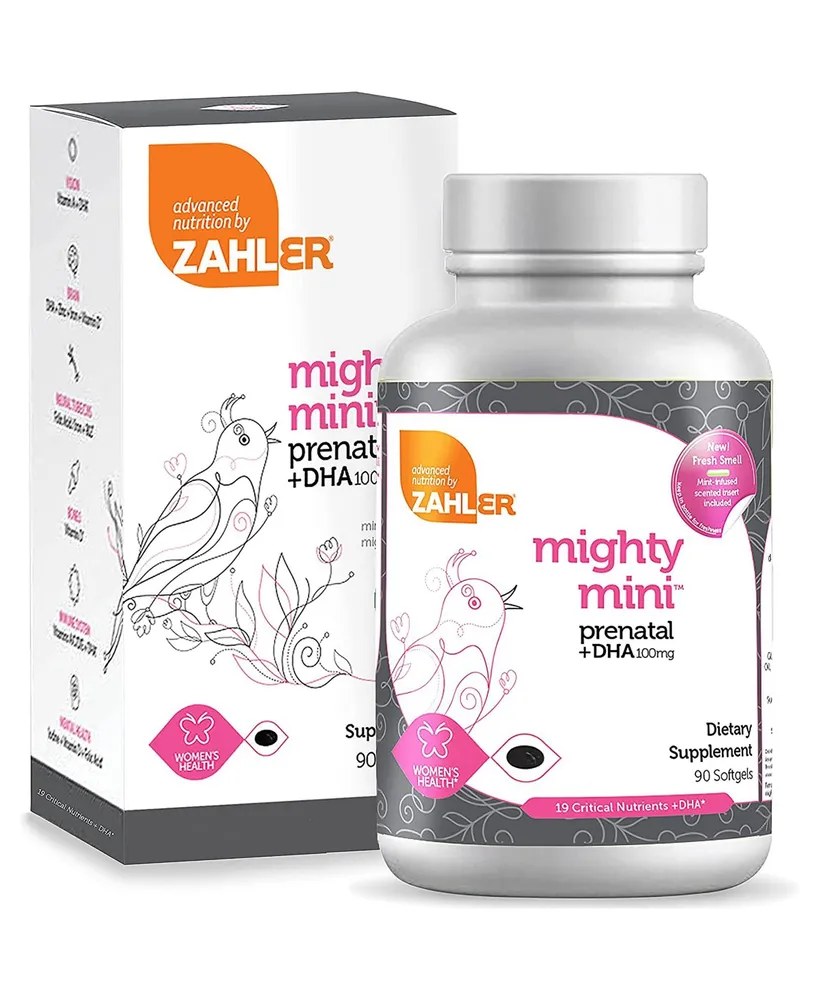 Zahler Mighty Mini Once-Daily Prenatal Vitamins With Dha