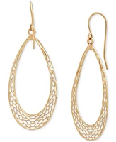 Graduated Openwork Teardrop Drop Earrings in 10k Gold, Created for Macy's