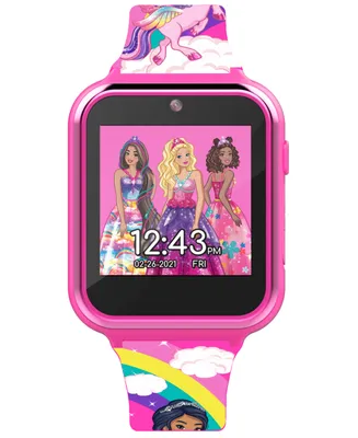 Mattel Children's Barbie Pink Silicone Smart Watch 38mm