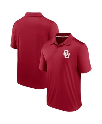 Men's Fanatics Crimson Oklahoma Sooners Team Polo Shirt