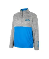 Men's Colosseum Gray Ucla Bruins John Half-Zip Jacket