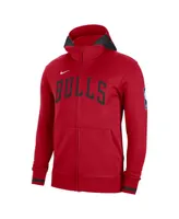 Men's Nike Red Chicago Bulls Authentic Showtime Performance Full-Zip Hoodie