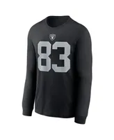 Men's Nike Darren Waller Black Las Vegas Raiders Player Name & Number Long Sleeve T-shirt