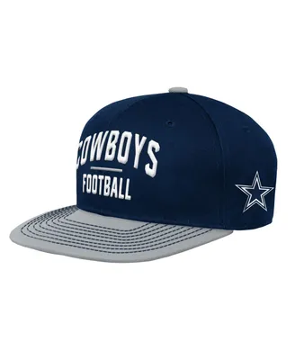 Preschool Boys and Girls Navy, Silver Dallas Cowboys Lock Up Snapback Hat