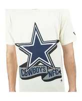 Men's New Era Cream Dallas Cowboys Chrome T-shirt