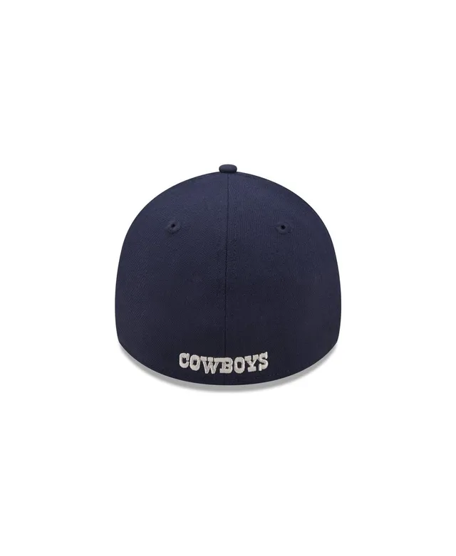 Dallas Cowboys Men’s New Era Silver/Navy Pipe Retro Joe 39THIRTY Flex Hat