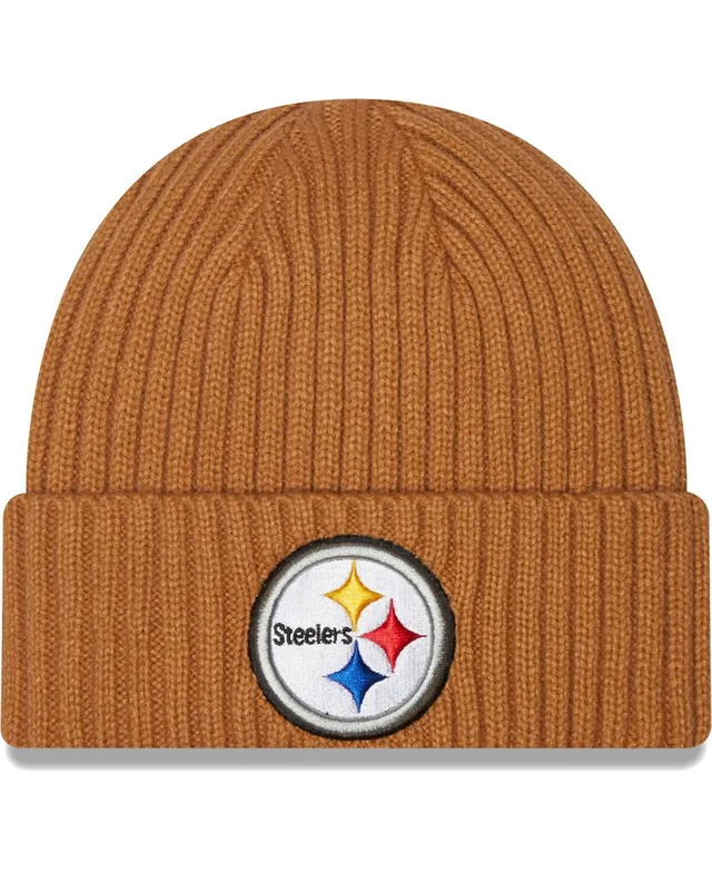 Lids Pittsburgh Steelers New Era Repeat Cuffed Knit Hat with Pom - Black