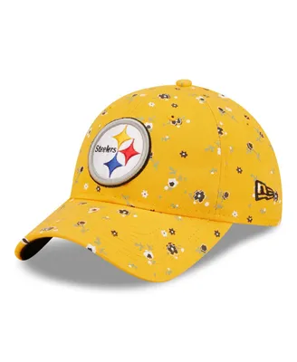 Women's New Era Gold Pittsburgh Steelers Floral 9Twenty Adjustable Hat