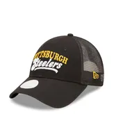 Women's New Era Black Pittsburgh Steelers Team Trucker 9Forty Snapback Hat