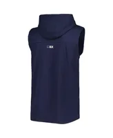 Men's Msx by Michael Strahan Navy Chicago Bears Relay Sleeveless Pullover Hoodie